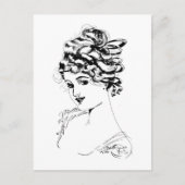 アールヌーボーレディ1917ファインアート ポストカード (正面)