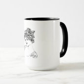 アールヌーボーレディ1917ファインアート マグカップ (正面右)