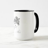 アールヌーボーレディ1917ファインアート マグカップ (正面右)