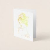 アールヌーボーレディ1917ファインアート 箔カード (正面)