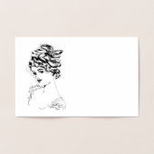 アールヌーボーレディ1917ファインアート 箔カード (内部)