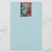 アールヌーボーレディ・ウィズ・ピーコック 便箋 (正面)