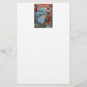 アールヌーボーレディ・ウィズ・ピーコック 便箋 (正面)