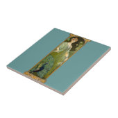 アールヌーボーレディ&ピーコック タイル (側面)