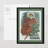 アールヌーボーレディ ポストカード (正面/裏面)