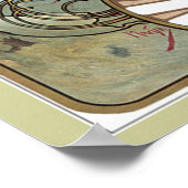 アールヌーボーレトロポスター18x24 ポスター (角)