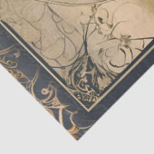 アールヌーボーロコカスルネイビーn金ゴールドエフェメラ5A 薄葉紙 (詳細)