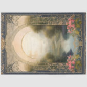 アールヌーボーロコカスルネイビーn金ゴールドエフェメラ5A 薄葉紙 (正面)