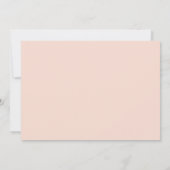 アールヌーボーロココエレガント金ゴールドピンク結婚フォト 招待状 (裏面)