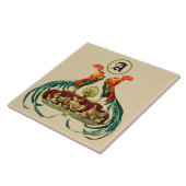 アールヌーボーロターズヘン&チックスチキンズ タイル (側面)