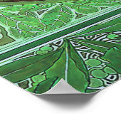 アールヌーボーローレルバイアルフォンスミュシャ ポスター (角)