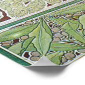 アールヌーボーローレル葉レディ ポスター (角)