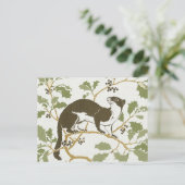 アールヌーボーワイルドライフイラストレーションミンク ポストカード (スタンド正面)