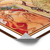 アールヌーボーヴィンテージのポスター：ビスケット ポスター (角)