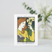 アールヌーボーヴィンテージはがき：by Grasset ポストカード (スタンド正面)