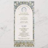 アールヌーボーヴィンテージインスパイアウェディングプログラム プログラム (正面)