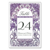 アールヌーボーヴィンテージウェディングテーブル番号 テーブルナンバー (裏面)