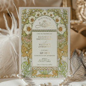 アールヌーボーヴィンテージウェディングフォイルアクセント 箔招待状