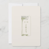 アールヌーボーヴィンテージウェディング情報カードマッキントッシュ 招待状 (裏面)