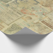 アールヌーボーヴィンテージオートクチュールアートデコデコパウゲ ラッピングペーパー (角)