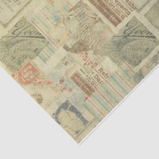 アールヌーボーヴィンテージオートクチュールアートデコデコパウゲ 薄葉紙 (詳細)