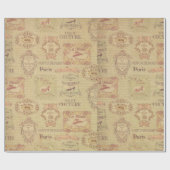 アールヌーボーヴィンテージオートクチュールアートデコパリフランスの ラッピングペーパー (フラット)