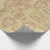 アールヌーボーヴィンテージオートクチュールアートデコパリフランスの ラッピングペーパー (角)