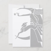 アールヌーボーヴィンテージクリスマスディナーパーティー招待状 招待状 (裏面)