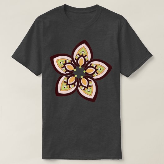 アールヌーボーヴィンテージスタイルデザイン Tシャツ (デザイン正面)