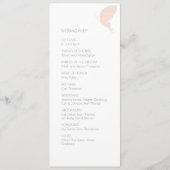 アールヌーボーヴィンテージバタフライ赤面結婚ピンク プログラム (裏面)