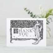 アールヌーボーヴィンテージバラブッ縁どシュ サンキューカード (スタンド正面)