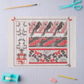 アールヌーボーヴィンテージバードバイモーリスヴェルヌイユ 薄葉紙 (クラフト)