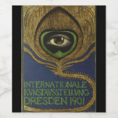 アールヌーボーヴィンテージポスターアイフェザーKlingner ワインラベル (シングルラベル)