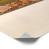 アールヌーボーヴィンテージレディーウィズドブソンレル ポスター (角)