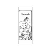 アールヌーボーヴィンテージレトロ女性 ラバースタンプ (インプリント)