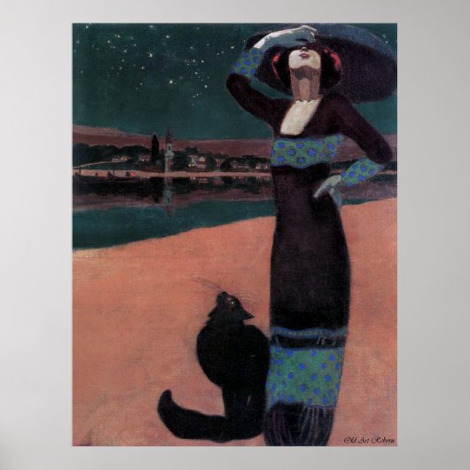 アールヌーボーヴィンテージ広告ポスター ポスター (正面)