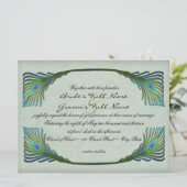 アールヌーボーヴィンテージ結婚スタイル 招待状 (スタンド正面)