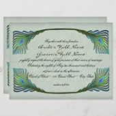 アールヌーボーヴィンテージ結婚スタイル 招待状 (正面/裏面)