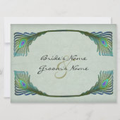 アールヌーボーヴィンテージ結婚スタイル 招待状 (裏面)