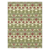 アールヌーボーヴィンテージ縁どフローラフリーズパターン テーブルクロス (正面)