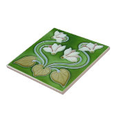 アールヌーボーヴィンテージ花 タイル (側面)