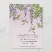 アールヌーボーヴィンテージ藤フローラリハーサル 招待状 (正面/裏面)