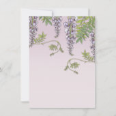 アールヌーボーヴィンテージ藤フローラリハーサル 招待状 (裏面)