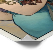 アールヌーボーヴィンテージ1897 "フルーツ"アルフォンスミュシャ ポスター (角)