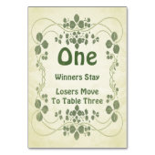 アールヌーボーヴィンテージ#1バンコテーブルカード テーブルナンバー (裏面)