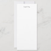 アールヌーボー三日月の下で花を咲かせる女性 カード (裏面)