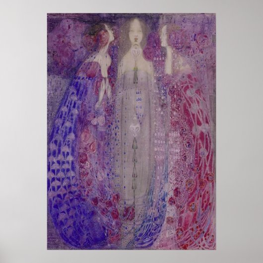 アールヌーボー三香水マクドナルド1912 ポスター (正面)