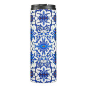 アールヌーボー中国のタイル、コバルトブルー&ホワイト タンブラー (裏面)