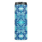 アールヌーボー中国のタイル、ブルー、ターコイズ タンブラー (裏面)