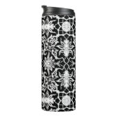 アールヌーボー中国のタイル、白黒 タンブラー (回転右)